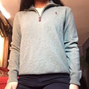 Green vintage polo sweater
